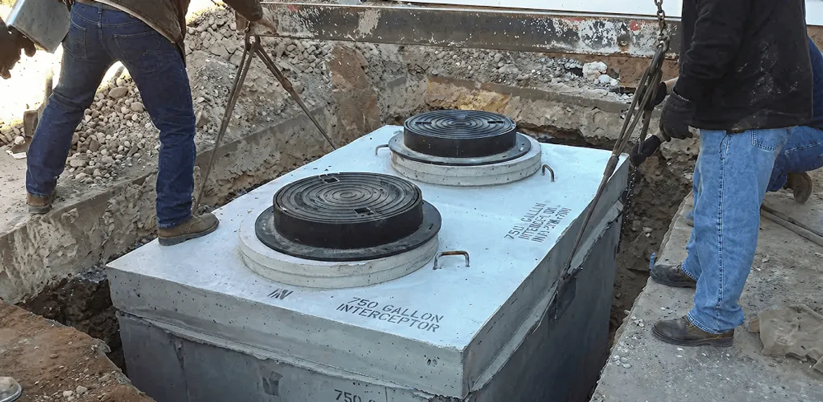 Grease trap installation for a commercial property drainage system in Yonkers, NY